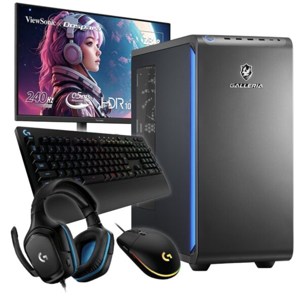 GALLERIA XPC7A-R57-GD ゲーミングスターターセットのセット外観