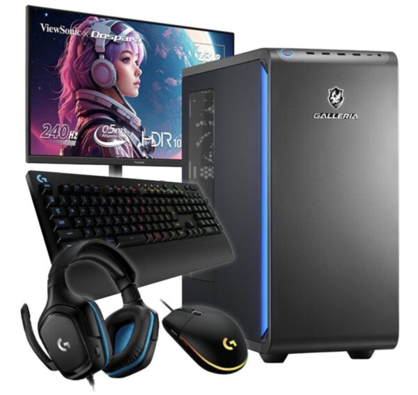 GALLERIA XPR7A-R57-GD Ryzen 7 7700搭載 ゲーミングスターターセットのセット外観