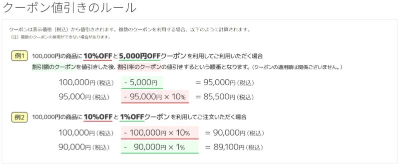 ★富士通の値引きクーポンのルール