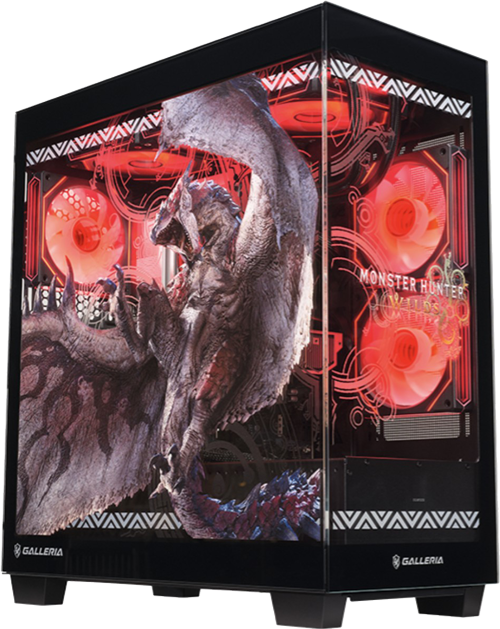 GALLERIA-モンスターハンターワイルズ-コラボモデルの本体外観_500透過