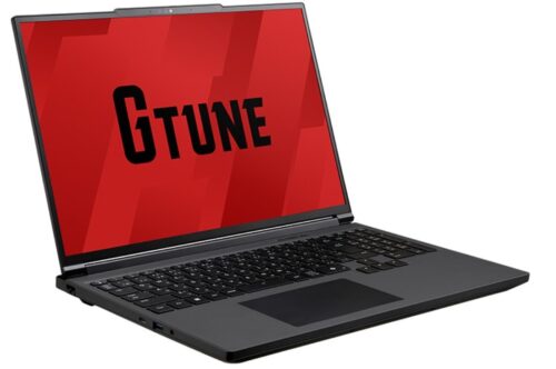 マウスコンピューターのゲーミングノートPX「G TUNE H6-I9G7TBK-C」の本体の外観