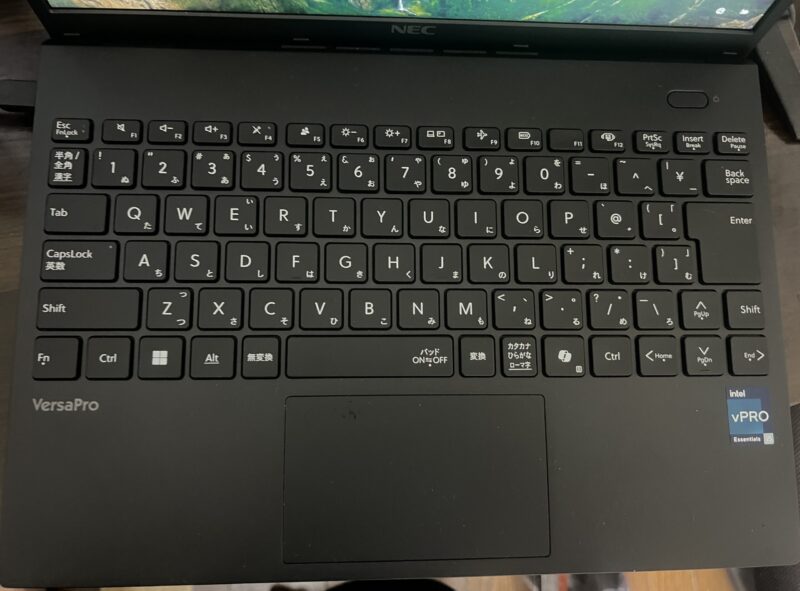 Versa Pro タイプVNのキーボードの配列