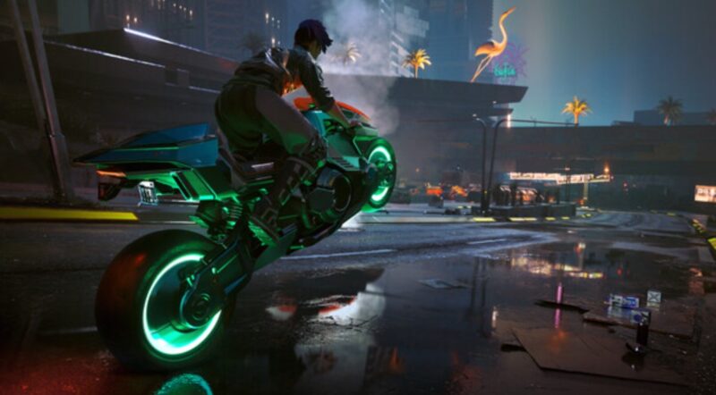 Cyberpunk 2077をプレイ時のワンシーン