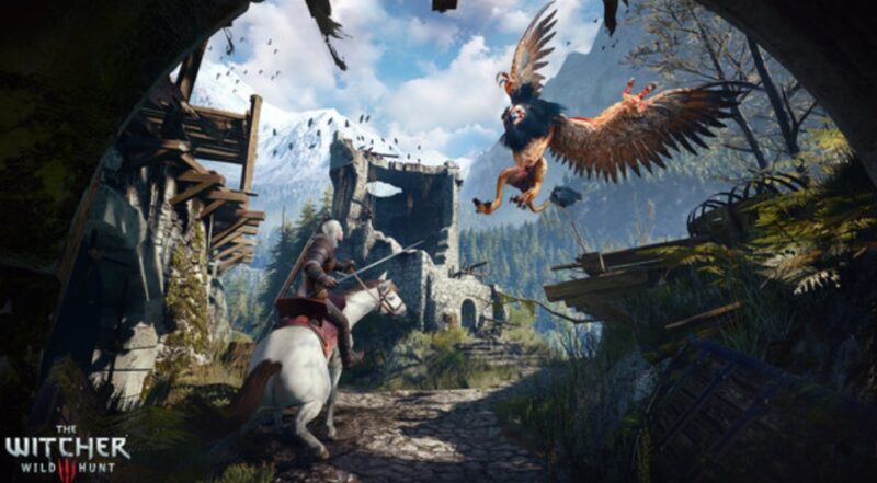 The Witcher 3 Wild Huntをプレイ時のワンシーン