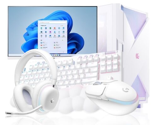 NEXTGEAR JG-A7A7X(オーロラコレクションセット)の本体＆セットアクセサリの外観