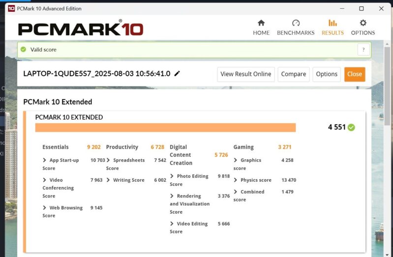 VAIO S13のスペック実測_PCMARC10での実測結果_詳細