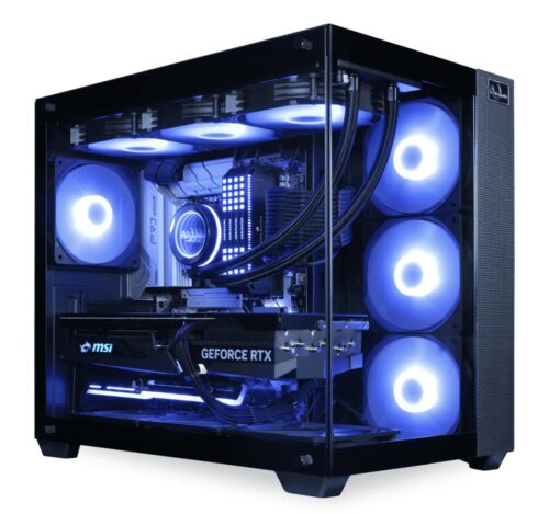 【GAMER】Ryzen 7 7800X3D_RTX5070Ti 16GBメモリ32GB Blackの本体の外観