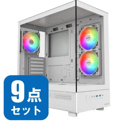 130,101円_ドスパラ_Palit RTX5060 グラフィックボードとパーツ一式セット(ホワイト系 OS付き)の本体外観