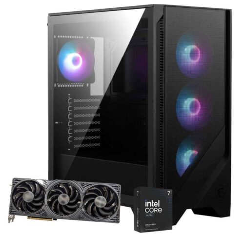 217,130円_怒涛のRTX5070組立キットFブラックの本体外観
