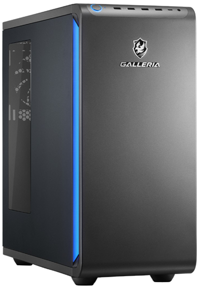 ドスパラのGALLERIA-XPC7A-R57-GDの本体の外観_透過400