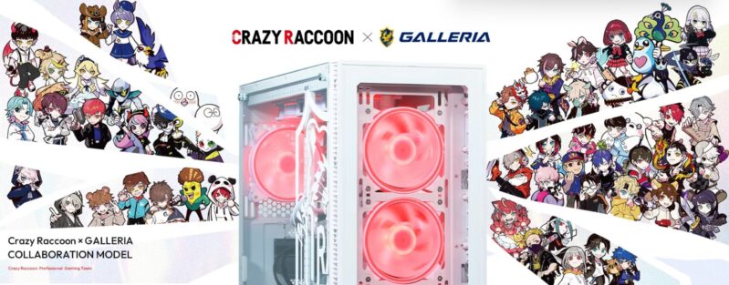 GALLERIA Crazy Raccoon コラボモデルの公式イメージ画像