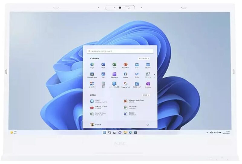 LAVIE Direct N15の狭額縁フルHD IPS液晶の見た目