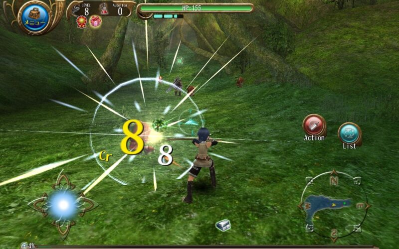 NEC-LAVIE-Tab-T8でトーラムオンラインをプレイしている画面のスクリーンショット1