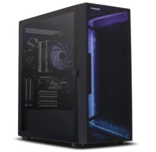 フロンティアのゲーミングデスクトップパソコン「FRGBZ890_B」の本体の外観