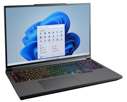 マウスコンピューターのゲーミングノートパソコン「G TUNE H6-I9G7TBK-C」の本体の外観
