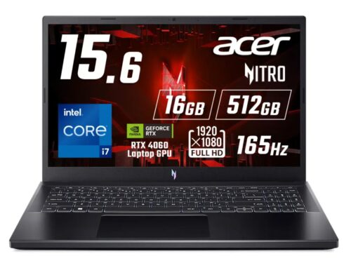 Acer Nitro V 15の本体の外観