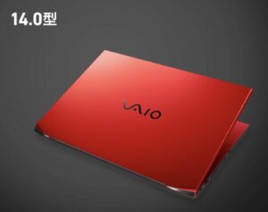 VAIO SX14-R (VJS4R18)ファインレッドの本体の外観