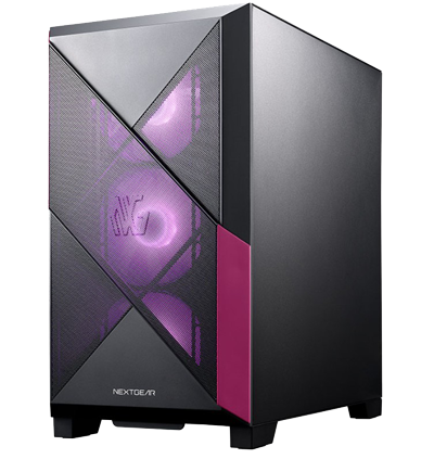 マウスコンピューターのゲーミングデスクトップ-NEXTGEAR-JG-A5G60の本体の外観_透過400