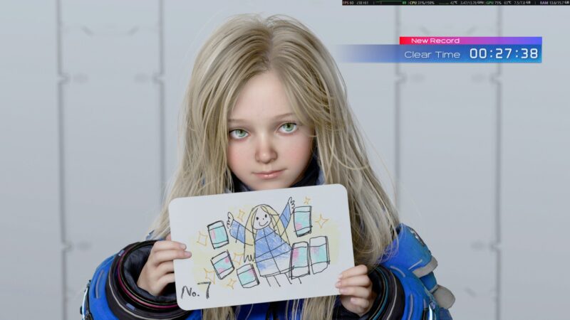 PRAGMATA SKETCHBOOKのプレイ時のワンシーン2