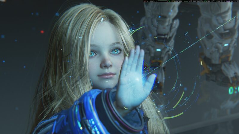 PRAGMATA SKETCHBOOKのプレイ時のワンシーン7