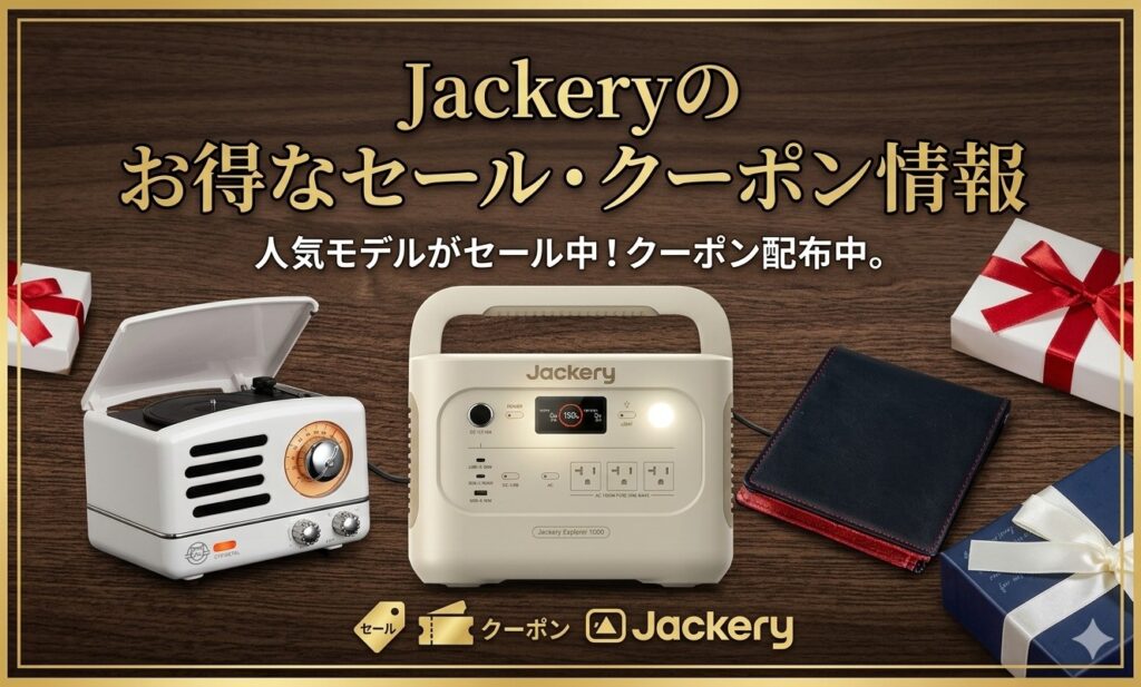 2026年5月最新】Jackery(ジャクリ)のポータブル電源を安く！セール
