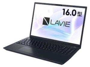 LAVIE Direct N16 (ブラック)の本体の外観