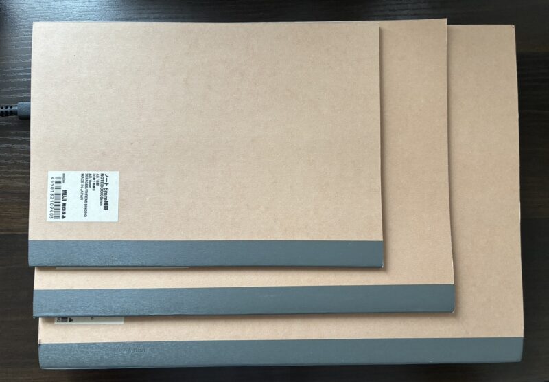 5.■ N13 Slimの本体サイズをノートと比較：ほぼA4ノートと同じ大きさ