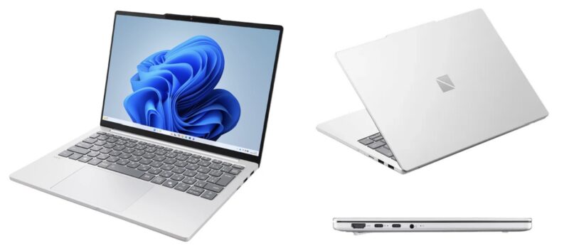 LAVIE Direct N13 Slim（ライトシルバー）の本体外観