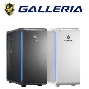 GALLERIAデスクトップガンメタル＆ホワイトの外観