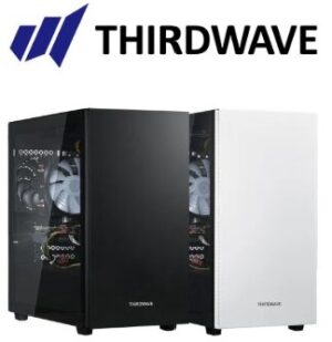 THIRDWAVEデスクトップのブラック＆ホワイトの外観